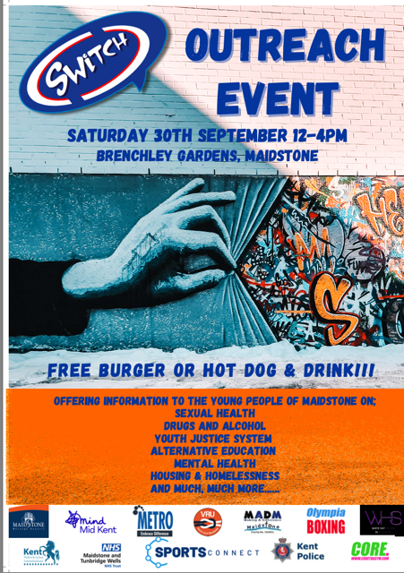 Switch Youth Cafe event in Maidstone 30th September